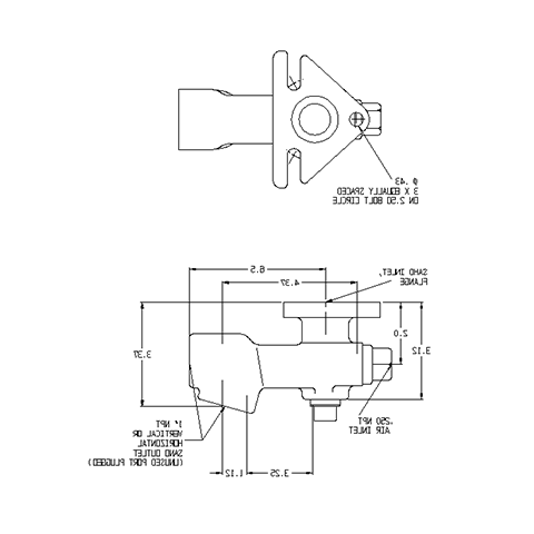 Locomotive Sanding Systems - 209 Series Flange Sand Traps